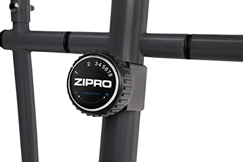 Zipro Erwachsene Magnetischer Crosstrainer Shox bis 120kg, Schwarz, One Size, einheitsgröße