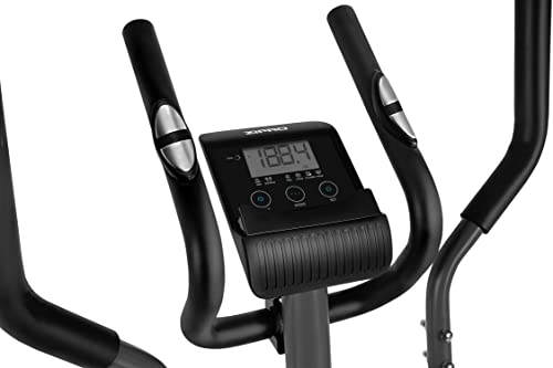 Zipro Erwachsene Magnetischer Crosstrainer Shox bis 120kg, Schwarz, One Size, einheitsgröße