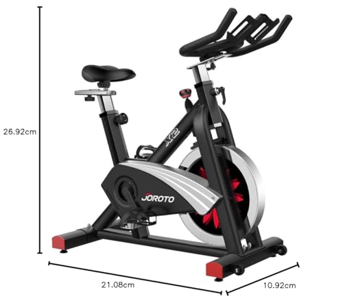 JOROTO X2|X2PRO Heimtrainer Fahrrad - leises Ergometer mit einstellbarem magnetischem Widerstand, LCD-Monitor & 12,6" Tablet-Halter, bis 150kg
