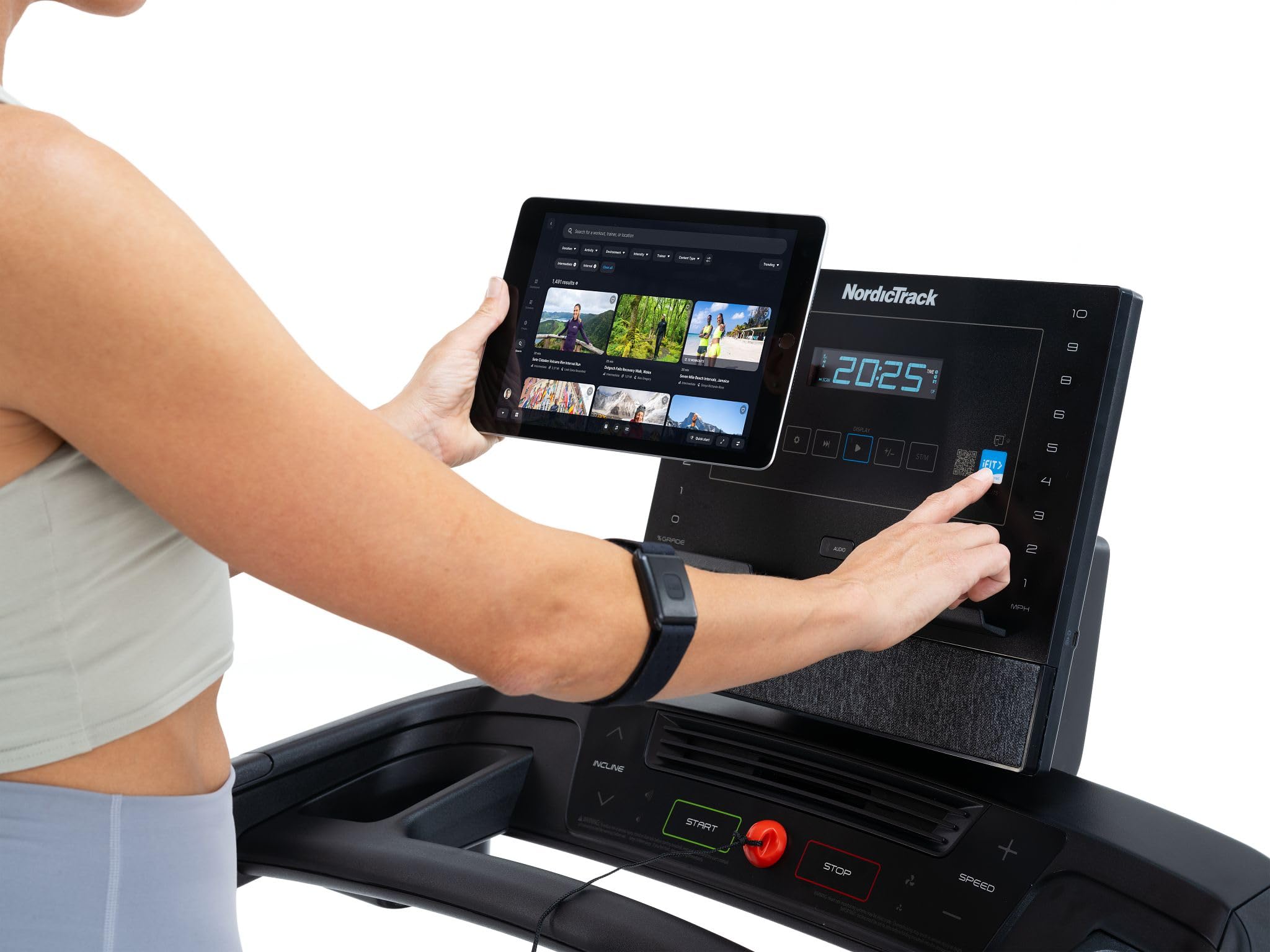 NordicTrack Laufband T Serie 8, Schwarz