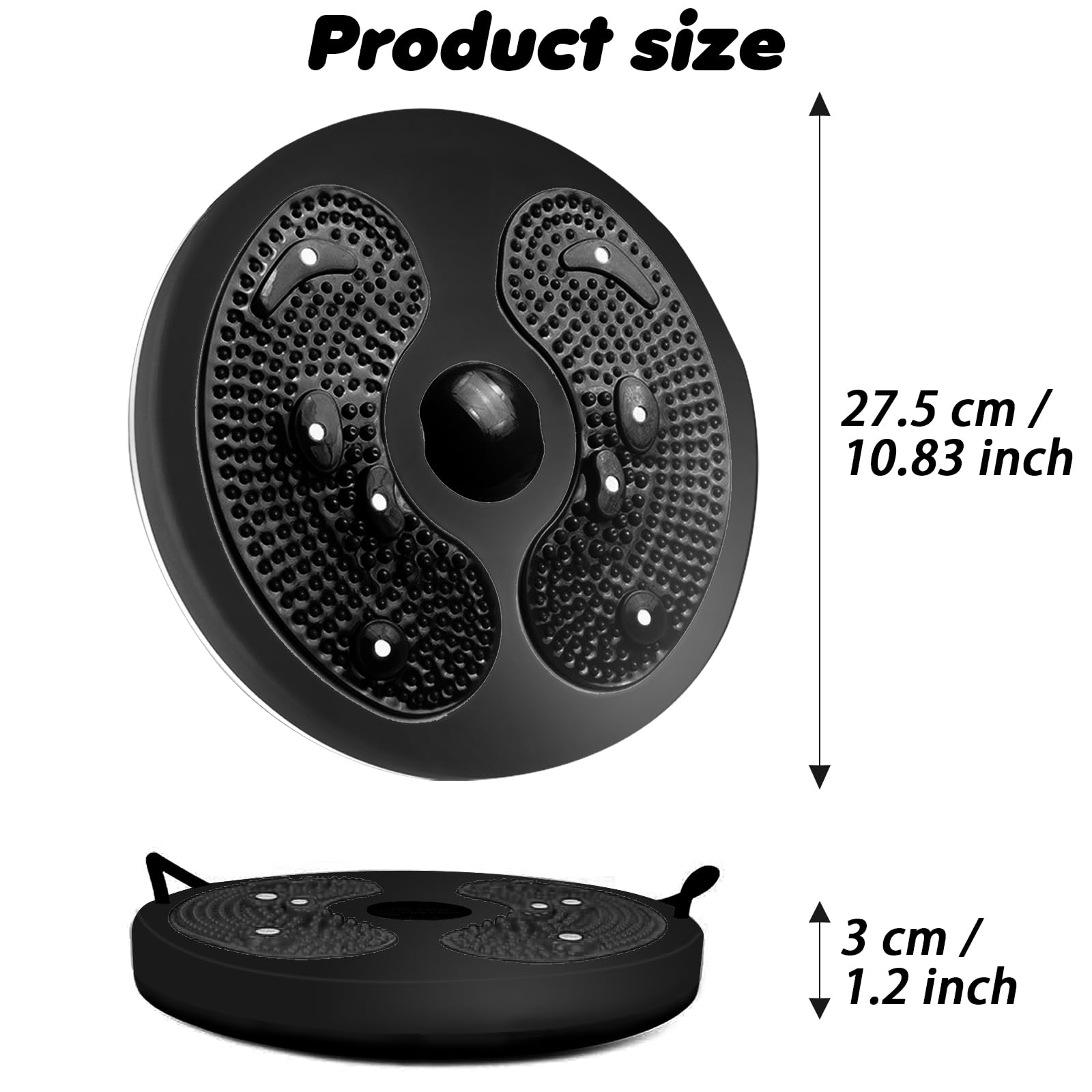 DONGTATA Taille Whisper Taille Twister Disc Body Shaping Taille Twisting Disc für Frauen Erwachsene Cardio Gewichtsverlust/Cardio Übung Taille Toning