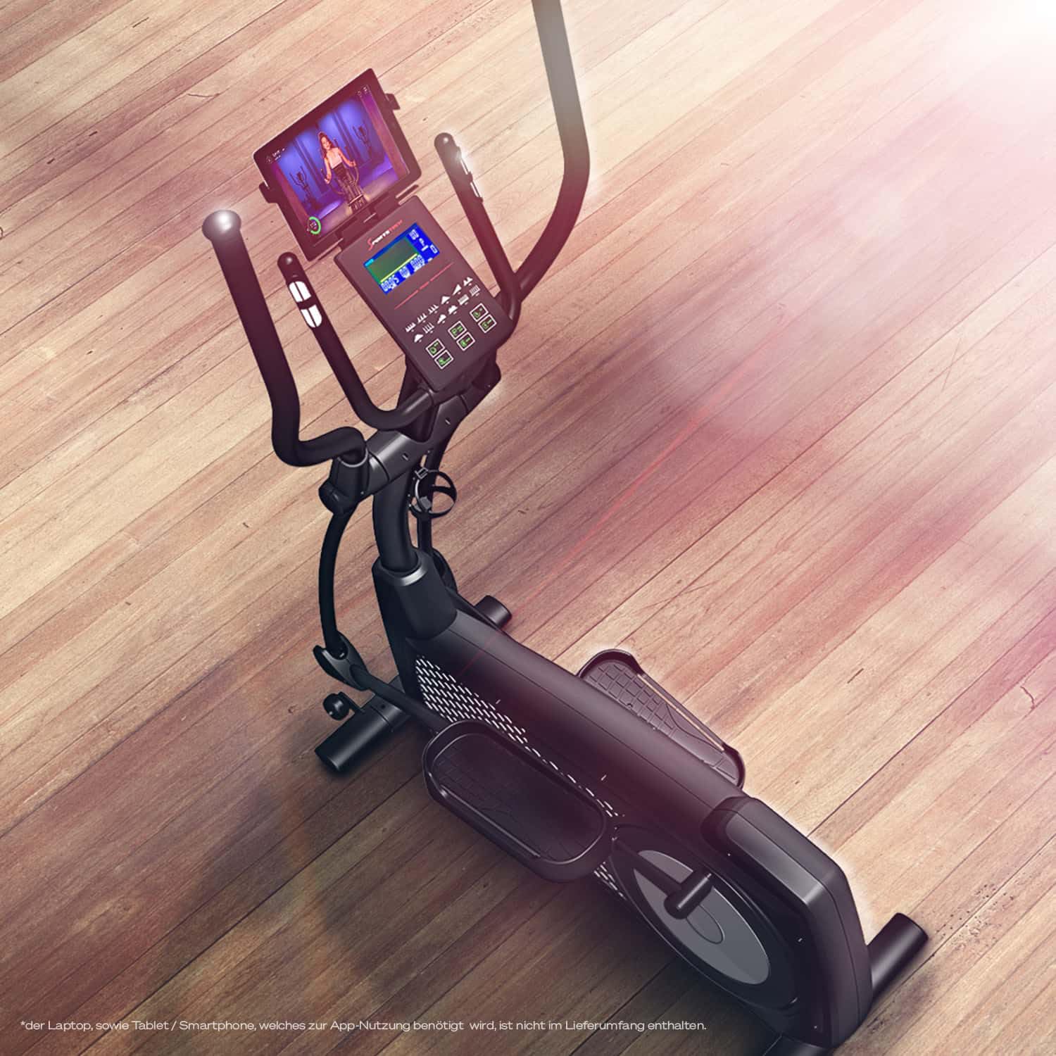 Sportstech CX2 Crosstrainer für Zuhause mit Stromgenerator | Deutsches Qualitätsunternehmen | Interaktive Video-Events & Multiplayer-App