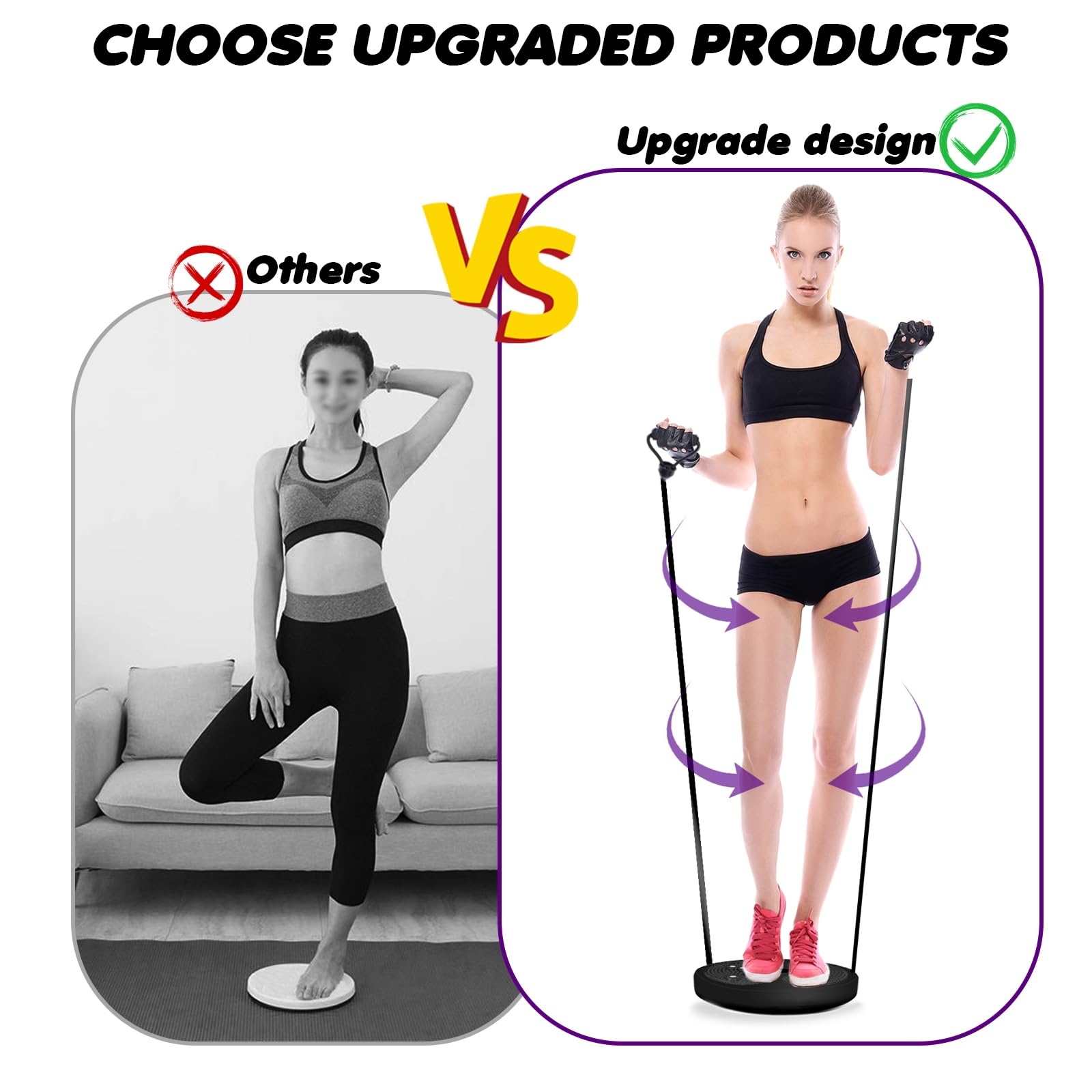 DONGTATA Taille Whisper Taille Twister Disc Body Shaping Taille Twisting Disc für Frauen Erwachsene Cardio Gewichtsverlust/Cardio Übung Taille Toning