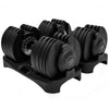 BRAINGAIN Hantelset, verstellbar 15-in-1 & 17-in-1, 24 kg & 40 kg Optionen, platzsparend, Smart Click-Technologie, langlebig für Heimfitness
